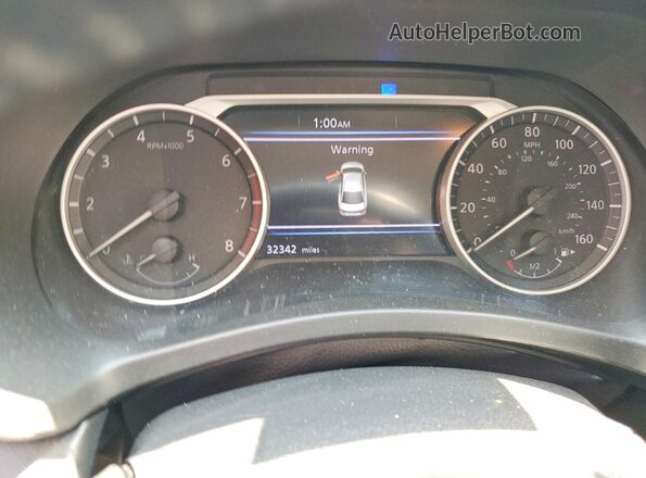 3N1AB8CV7MY308690 2021 NISSAN SENTRA Blue Instrument cluster view