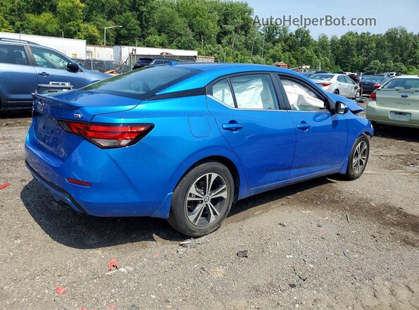 3N1AB8CV7MY308690 2021 NISSAN SENTRA Blue Rear right