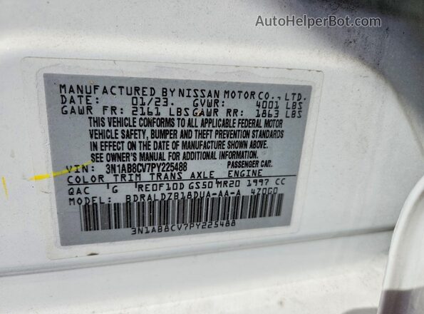 3N1AB8CV7PY225488 2023 NISSAN SENTRA Белый Вид подкапотного пространства
