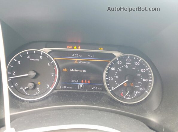 3N1AB8CV7PY324912 2023 NISSAN SENTRA Белый Вид щитка приборов