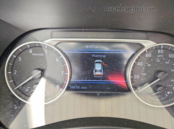 3N1AB8CV7RY201324 2024 NISSAN SENTRA Red Instrument cluster view