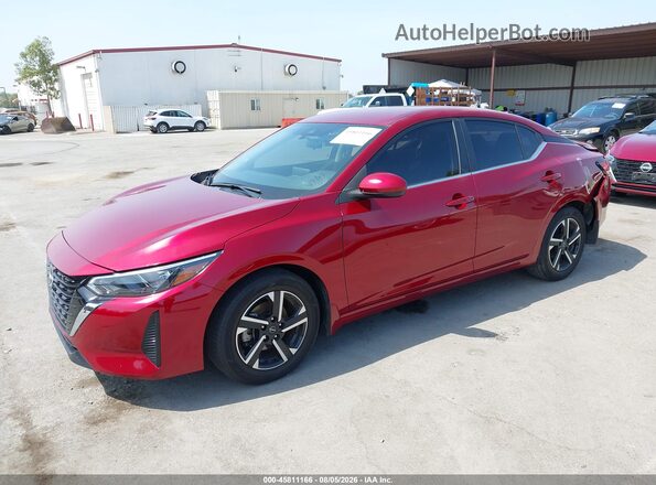 3N1AB8CV7RY243847 2024 NISSAN SENTRA Красный Передняя левая четверть
