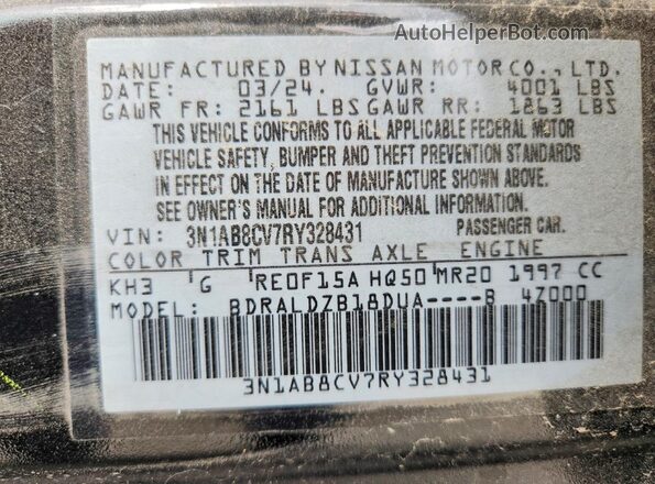3N1AB8CV7RY328431 2024 NISSAN SENTRA Черный Вид подкапотного пространства
