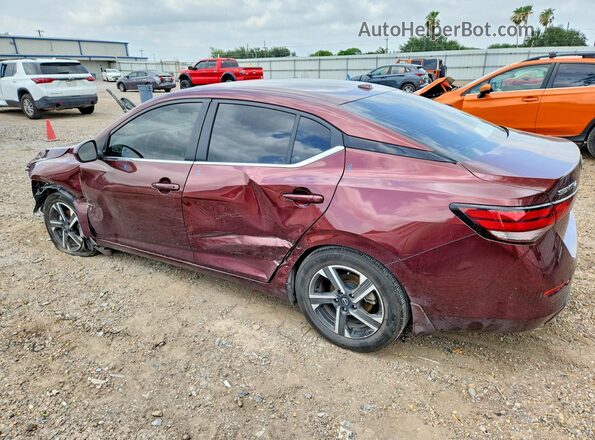 3N1AB8CV7RY376317 2024 NISSAN SENTRA Maroon Trasero izquierdo