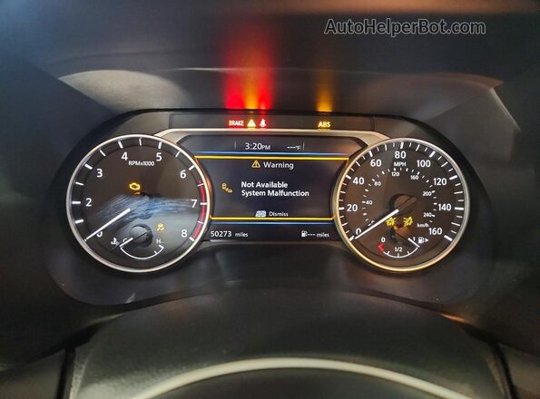 3N1AB8CV7SY226696 2025 NISSAN SENTRA Black Вид щитка приладів