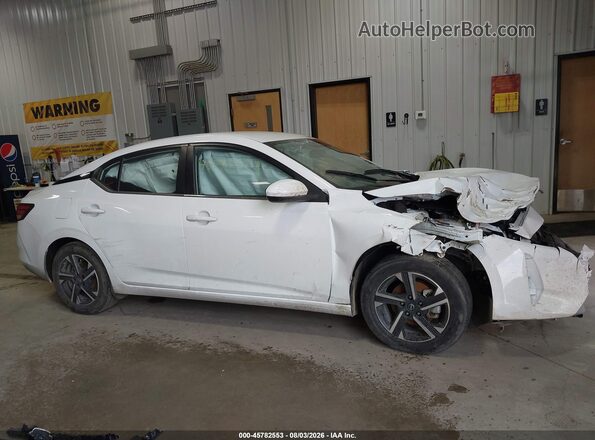 3N1AB8CV7SY278538 2025 NISSAN SENTRA White Widok zestawu wskaźników