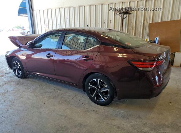 3N1AB8CV7SY320593 2025 NISSAN SENTRA Burgundy უკანა მარცხენა