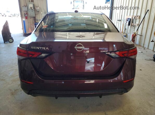 3N1AB8CV7SY320593 2025 NISSAN SENTRA Burgundy უკანა ხედი