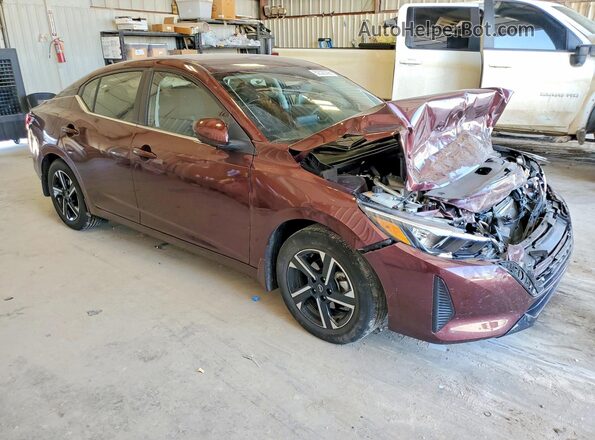 3N1AB8CV7SY320593 2025 NISSAN SENTRA Burgundy წინა მარჯვენა