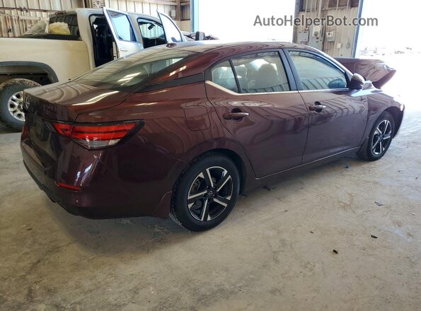 3N1AB8CV7SY320593 2025 NISSAN SENTRA Burgundy უკანა მარჯვენა