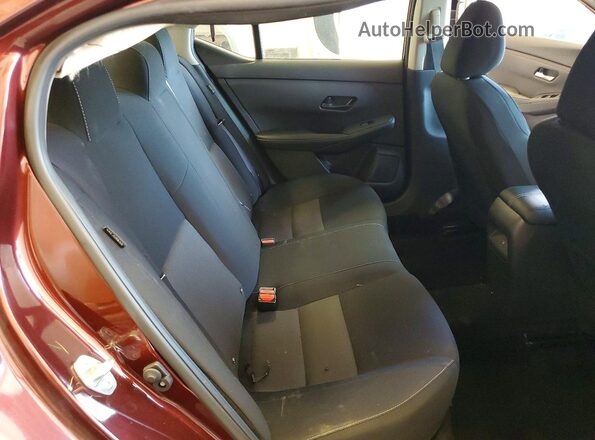 3N1AB8CV7SY320593 2025 NISSAN SENTRA Burgundy უკანა სავარძლების ხედი