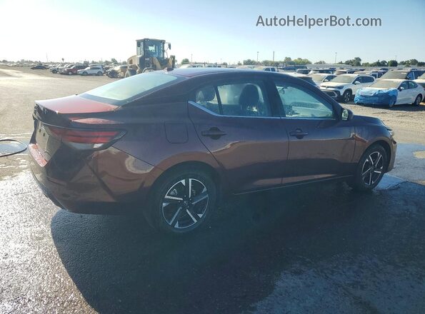 3N1AB8CV7SY320870 2025 NISSAN SENTRA Burgundy Trasero derecho
