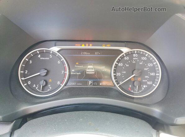 3N1AB8CV7SY419141 2025 NISSAN SENTRA Gray ხელსაწყოთა პანელის ხედი