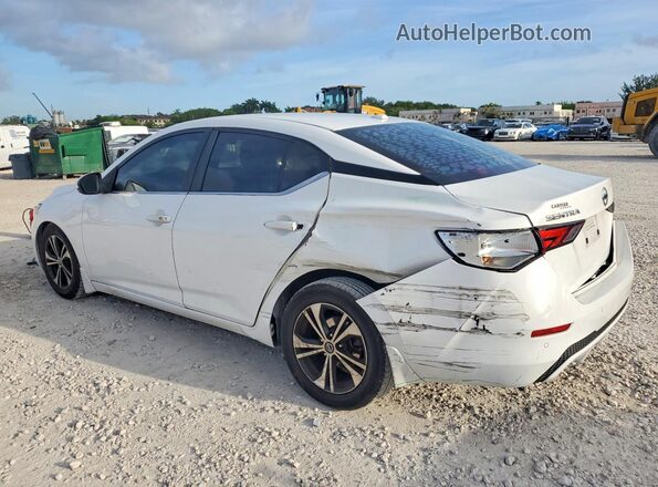 3N1AB8CV8LY221475 2020 NISSAN SENTRA White Trasero izquierdo