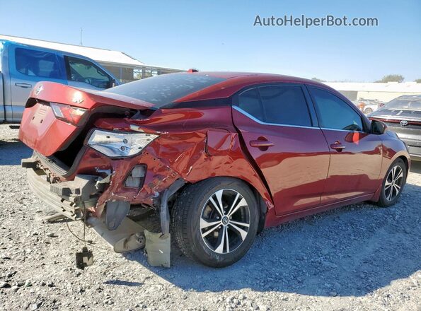 3N1AB8CV8MY290622 2021 NISSAN SENTRA Red Задня права чверть