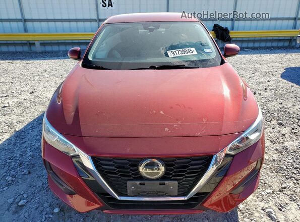 3N1AB8CV8MY290622 2021 NISSAN SENTRA Red Вид спереду