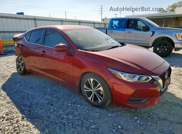 3N1AB8CV8MY290622 2021 NISSAN SENTRA Red Передня права чверть