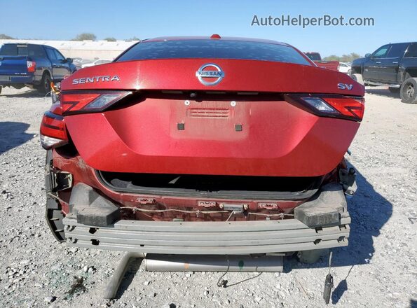 3N1AB8CV8MY290622 2021 NISSAN SENTRA Red Вид ззаду