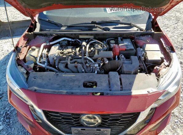 3N1AB8CV8MY290622 2021 NISSAN SENTRA Red Вид задньої частини салону