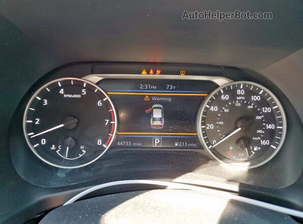 3N1AB8CV8MY290622 2021 NISSAN SENTRA Red Вид щитка приладів