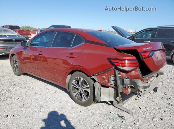 3N1AB8CV8MY290622 2021 NISSAN SENTRA Red Задня ліва чверть