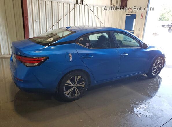 3N1AB8CV8MY302963 2021 NISSAN SENTRA Blue Tył prawy