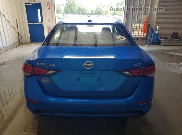 3N1AB8CV8MY302963 2021 NISSAN SENTRA Blue Widok z tyłu