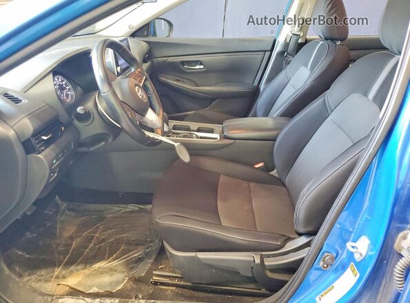 3N1AB8CV8MY302963 2021 NISSAN SENTRA Blue Widok wnętrza z przodu