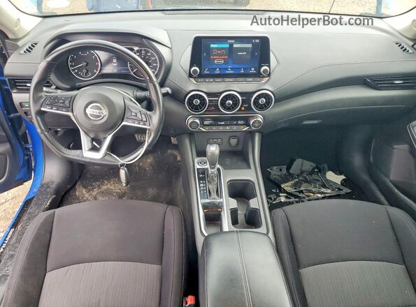 3N1AB8CV8MY330424 2021 NISSAN SENTRA Blue Առջևի վահանակի տեսք