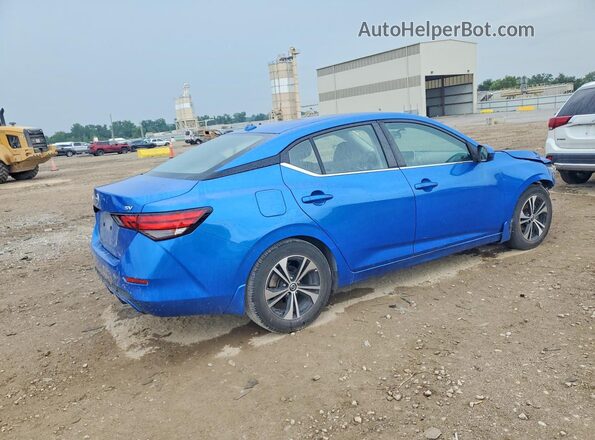 3N1AB8CV8MY330424 2021 NISSAN SENTRA Blue Հետևի աջ