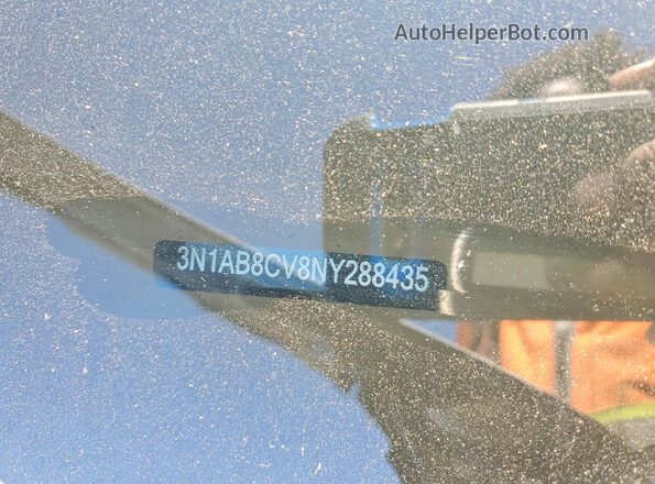3N1AB8CV8NY288435 2022 NISSAN SENTRA Gray Widok naklejki z numerem VIN