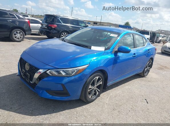 3N1AB8CV8PY292701 2023 NISSAN SENTRA Blue Передня ліва чверть