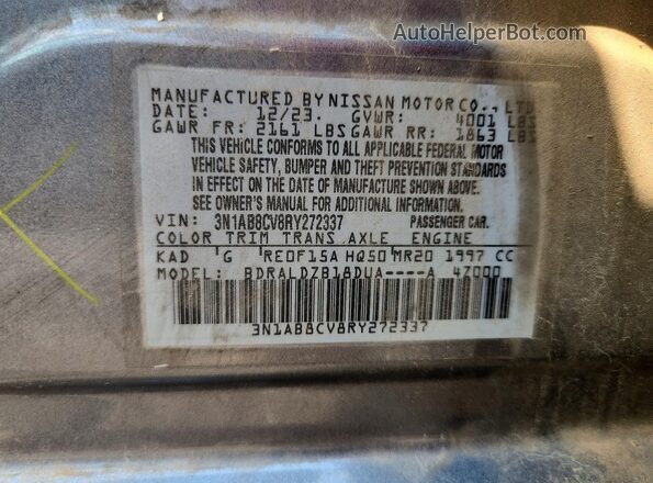 3N1AB8CV8RY272337 2024 NISSAN SENTRA Серый Вид подкапотного пространства