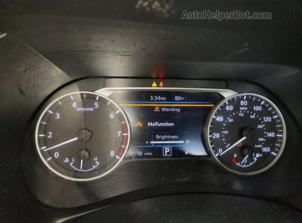 3N1AB8CV8SY288379 2025 NISSAN SENTRA Серый Вид щитка приборов