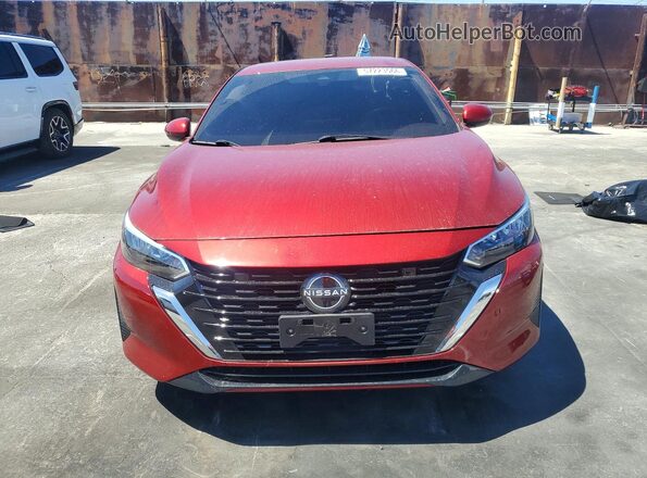 3N1AB8CV8SY328752 2025 NISSAN SENTRA Red Front view