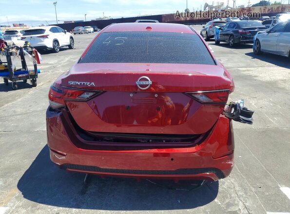3N1AB8CV8SY328752 2025 NISSAN SENTRA Red Rear view