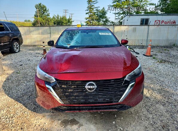 3N1AB8CV8SY338584 2025 NISSAN SENTRA Red Vista frontal