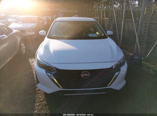 3N1AB8CV8SY357734 2025 NISSAN SENTRA White Вид щитка приладів