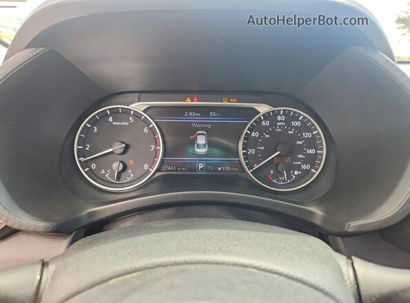 3N1AB8CV8SY401487 2025 NISSAN SENTRA Blue Вид щитка приладів