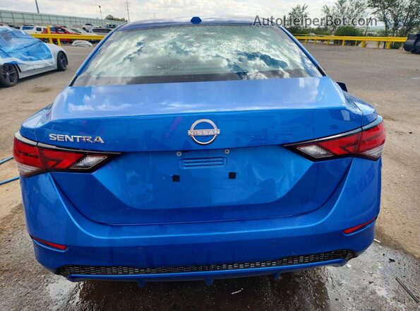 3N1AB8CV8SY401487 2025 NISSAN SENTRA Blue Вид ззаду