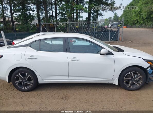 3N1AB8CV8SY409184 2025 NISSAN SENTRA White Widok wnętrza z tyłu