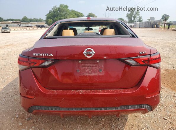 3N1AB8CV9LY208010 2020 NISSAN SENTRA Burgundy უკანა ხედი