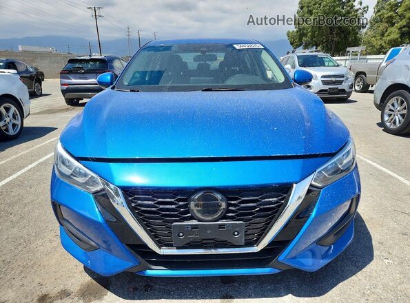 3N1AB8CV9LY234574 2020 NISSAN SENTRA Синий Вид спереди