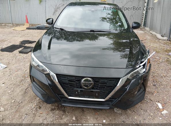 3N1AB8CV9MY230459 2021 NISSAN SENTRA Black ხელსაწყოთა პანელის ხედი