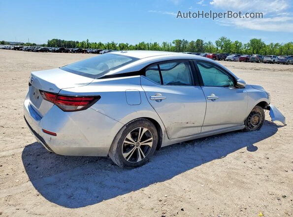3N1AB8CV9MY249576 2021 NISSAN SENTRA Серебряный Задняя правая четверть