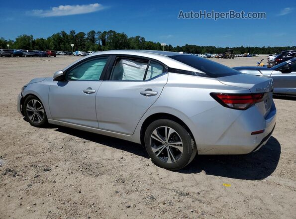 3N1AB8CV9MY249576 2021 NISSAN SENTRA Серебряный Задняя левая четверть