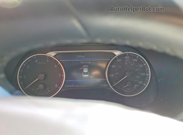 3N1AB8CV9MY249576 2021 NISSAN SENTRA Серебряный Вид щитка приборов