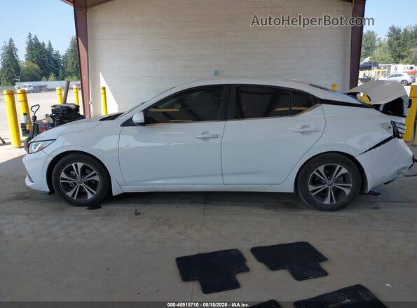 3N1AB8CV9MY265342 2021 NISSAN SENTRA White Սալոնի 360 աստիճան տեսք