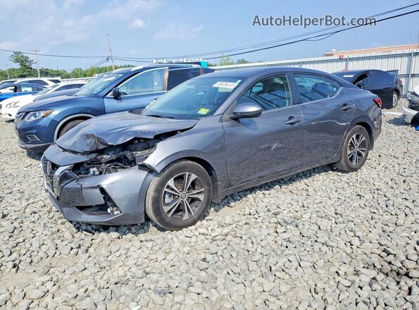 3N1AB8CV9MY275806 2021 NISSAN SENTRA Gray Trasero derecho