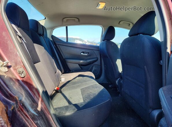 3N1AB8CV9MY309209 2021 NISSAN SENTRA Burgundy უკანა სავარძლების ხედი